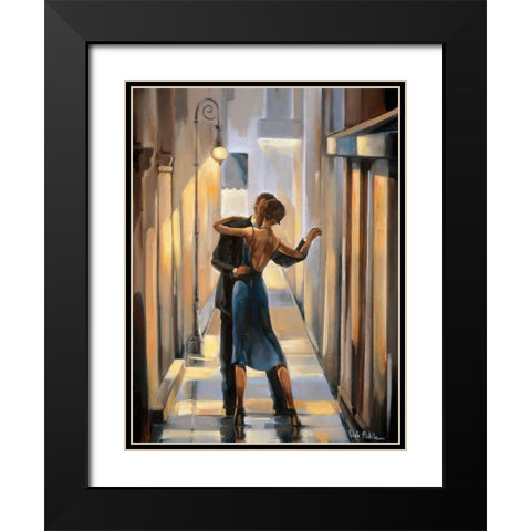 Reflections II Black Modern Wood Framed Art Print with Double Matting by Biddle, Trish
