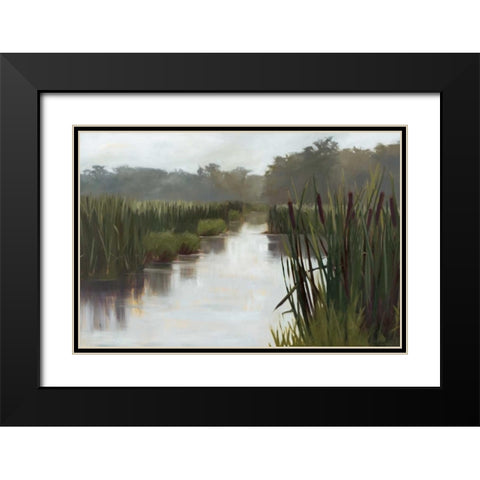 Passage Black Modern Wood Framed Art Print with Double Matting by Lightell, Megan