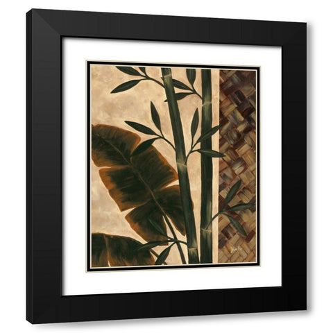 Temperate Flora Black Modern Wood Framed Art Print with Double Matting by St. Amant, Yvette