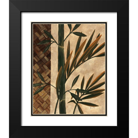 Palm Breeze Black Modern Wood Framed Art Print with Double Matting by St. Amant, Yvette