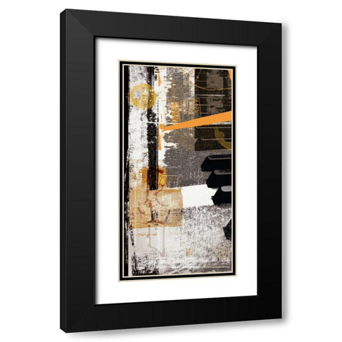 Notes Black Modern Wood Framed Art Print with Double Matting by NOAH
