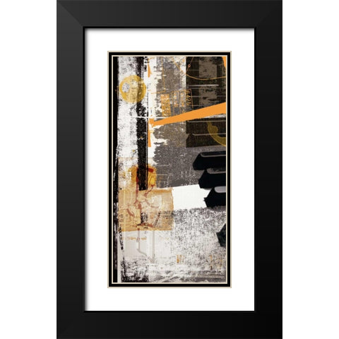 Notes Black Modern Wood Framed Art Print with Double Matting by NOAH