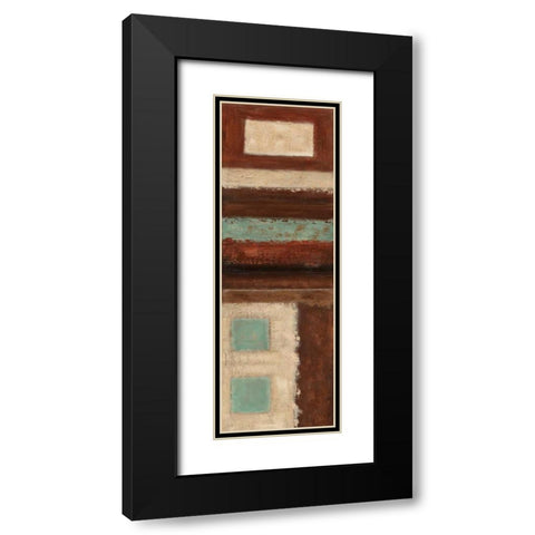 Connections on Impulse I Black Modern Wood Framed Art Print with Double Matting by Salemink-Roos, Ursula