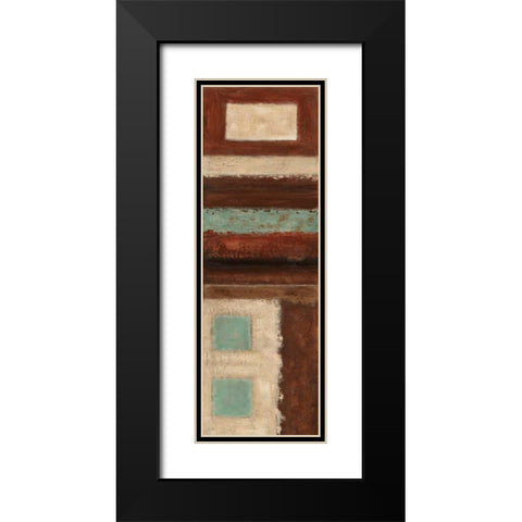 Connections on Impulse I Black Modern Wood Framed Art Print with Double Matting by Salemink-Roos, Ursula