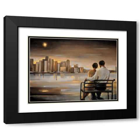 Reflections III Black Modern Wood Framed Art Print with Double Matting by Biddle, Trish