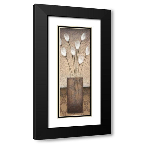 Opal Accent I Black Modern Wood Framed Art Print with Double Matting by Eve