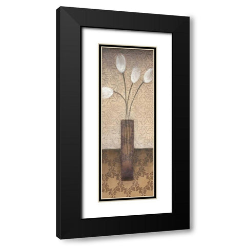 Opal Accent II Black Modern Wood Framed Art Print with Double Matting by Eve