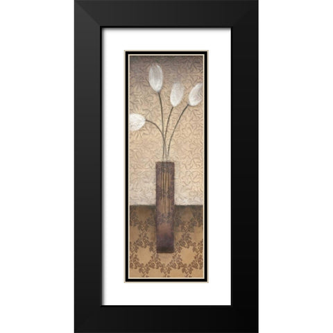 Opal Accent II Black Modern Wood Framed Art Print with Double Matting by Eve