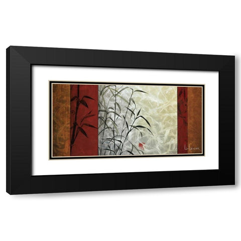 View from Huang Shan Black Modern Wood Framed Art Print with Double Matting by Li-Leger, Don