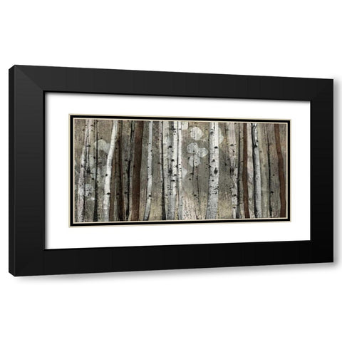 Silver Lining Black Modern Wood Framed Art Print with Double Matting by Venter, Tandi