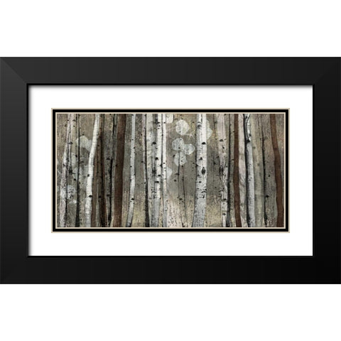 Silver Lining Black Modern Wood Framed Art Print with Double Matting by Venter, Tandi