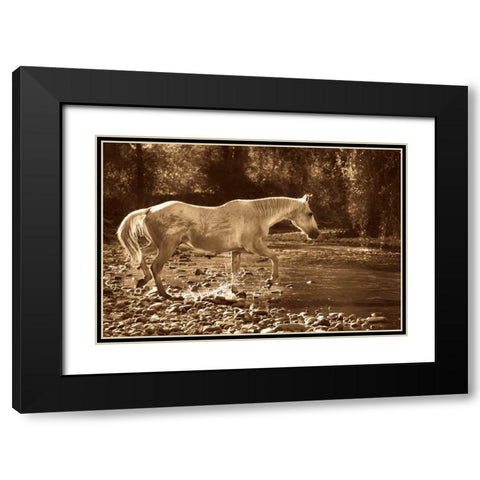 The Crossing Black Modern Wood Framed Art Print with Double Matting by Caro, Wendy