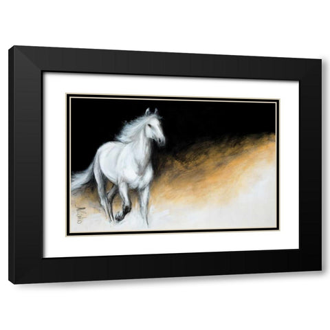 Light and Dark Black Modern Wood Framed Art Print with Double Matting by Katic, Milenko