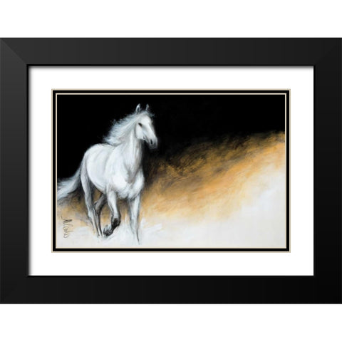 Light and Dark Black Modern Wood Framed Art Print with Double Matting by Katic, Milenko