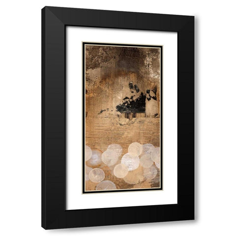 Pearl Essence II Black Modern Wood Framed Art Print with Double Matting by Li-Leger, Noah