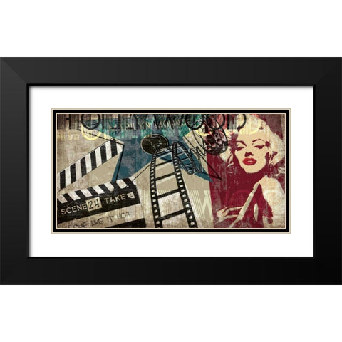 Forever Glam Black Modern Wood Framed Art Print with Double Matting by Venter, Tandi
