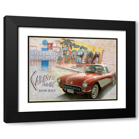 Road Trip II Black Modern Wood Framed Art Print with Double Matting by Mallett, Keith