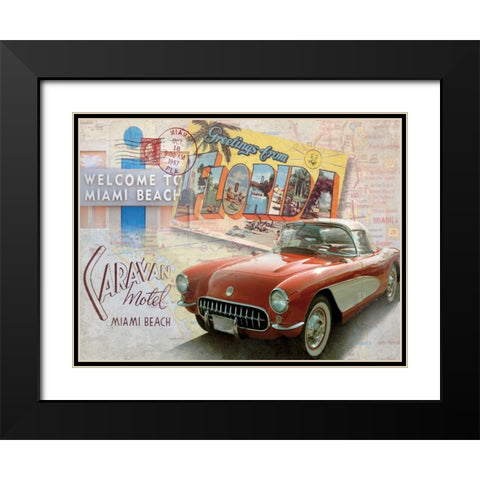 Road Trip II Black Modern Wood Framed Art Print with Double Matting by Mallett, Keith