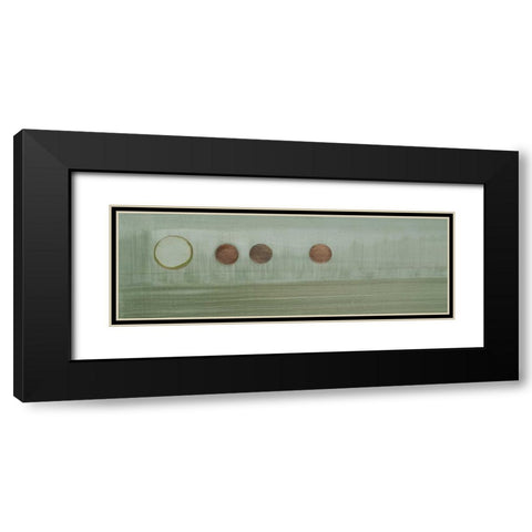 Aqua Drops III Black Modern Wood Framed Art Print with Double Matting by Parker, Karen Lorena