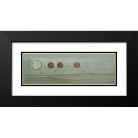 Aqua Drops III Black Modern Wood Framed Art Print with Double Matting by Parker, Karen Lorena