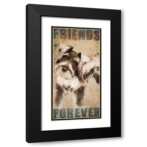 Tyson Black Modern Wood Framed Art Print with Double Matting by Venter, Tandi