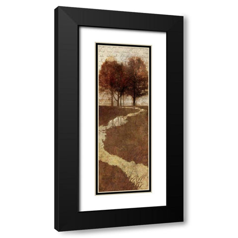 Shades of Autumn I Black Modern Wood Framed Art Print with Double Matting by Mallett, Keith