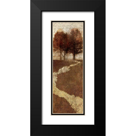 Shades of Autumn I Black Modern Wood Framed Art Print with Double Matting by Mallett, Keith