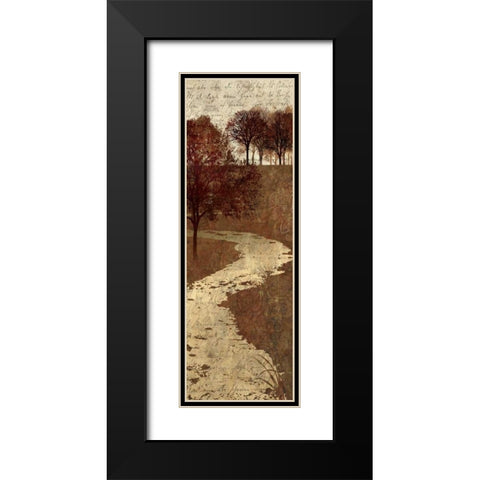 Shades of Autumn II Black Modern Wood Framed Art Print with Double Matting by Mallett, Keith