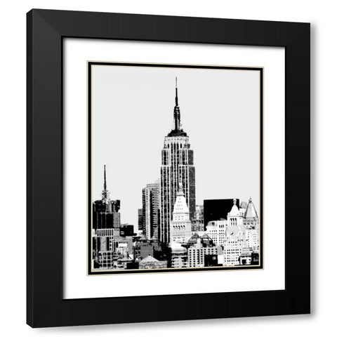Vintage NY I Black Modern Wood Framed Art Print with Double Matting by Maihara/Watt, Jeff/Boyce
