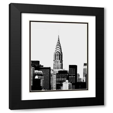 Vintage NY II Black Modern Wood Framed Art Print with Double Matting by Maihara/Watt, Jeff/Boyce