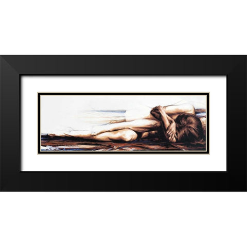 Essential Self Black Modern Wood Framed Art Print with Double Matting by De Villiers , Antoine