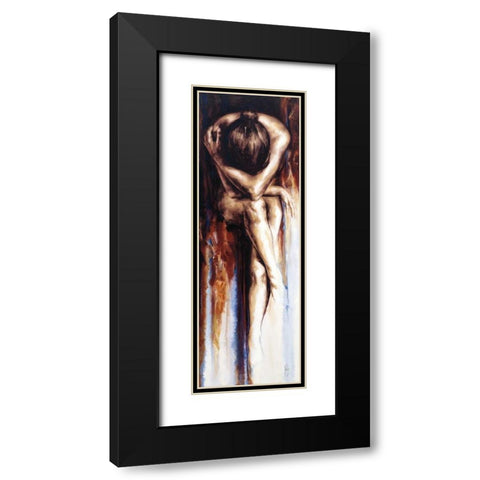 Stasis Black Modern Wood Framed Art Print with Double Matting by De Villiers , Antoine