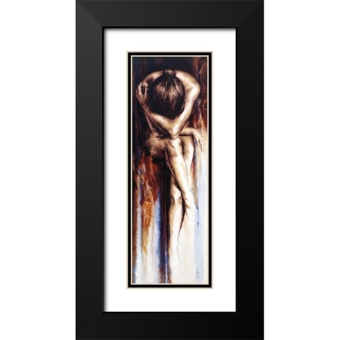 Stasis Black Modern Wood Framed Art Print with Double Matting by De Villiers , Antoine