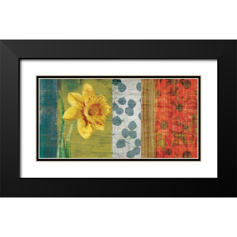 Garden Collection I Black Modern Wood Framed Art Print with Double Matting by Venter, Tandi