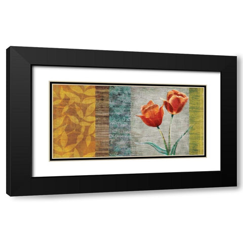 Garden Collection II Black Modern Wood Framed Art Print with Double Matting by Venter, Tandi