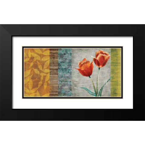 Garden Collection II Black Modern Wood Framed Art Print with Double Matting by Venter, Tandi