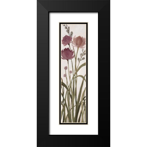 Meadows II Black Modern Wood Framed Art Print with Double Matting by MARIA