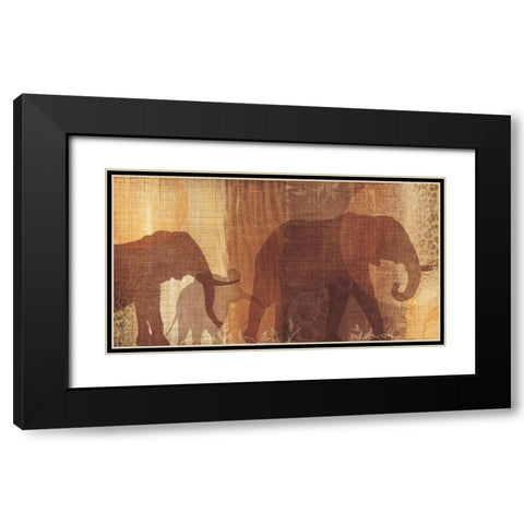 Safari Silhouette IV Black Modern Wood Framed Art Print with Double Matting by Venter, Tandi