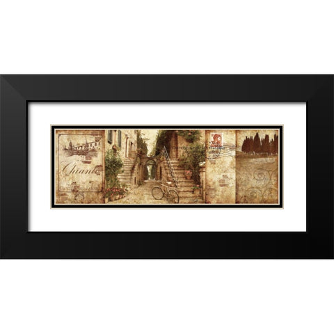 Tuscany Black Modern Wood Framed Art Print with Double Matting by Mallett, Keith