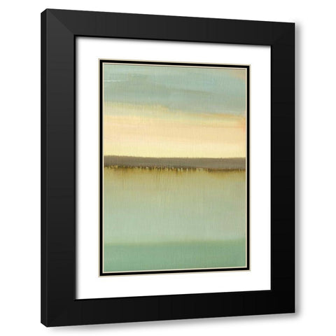 Dusk Black Modern Wood Framed Art Print with Double Matting by Gold, Caroline