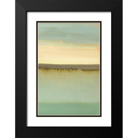 Dusk Black Modern Wood Framed Art Print with Double Matting by Gold, Caroline