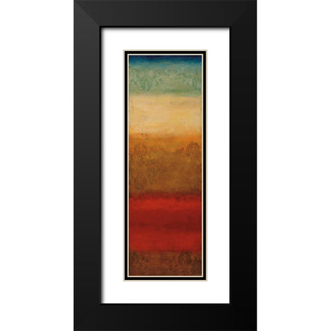 Agra Black Modern Wood Framed Art Print with Double Matting by Emet , Angelina