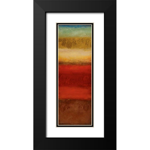 Jaipur Black Modern Wood Framed Art Print with Double Matting by Emet , Angelina