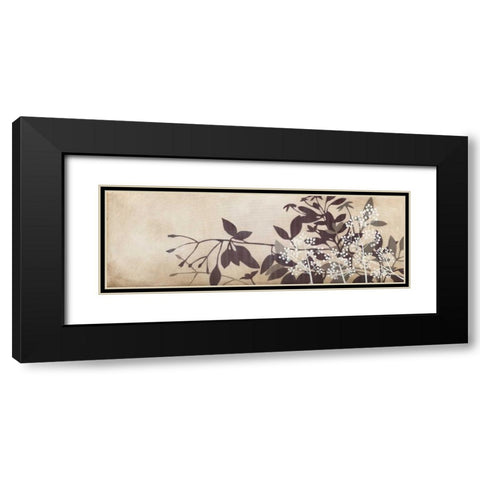 In Bloom Black Modern Wood Framed Art Print with Double Matting by MARIA