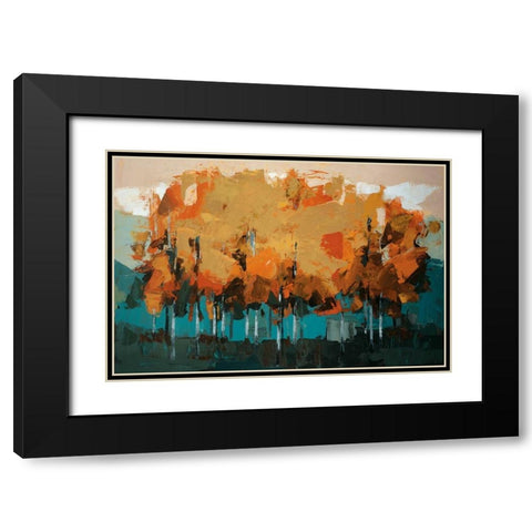 Stand On Slate Black Modern Wood Framed Art Print with Double Matting by Colbert , Peter