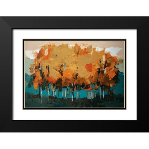 Stand On Slate Black Modern Wood Framed Art Print with Double Matting by Colbert , Peter