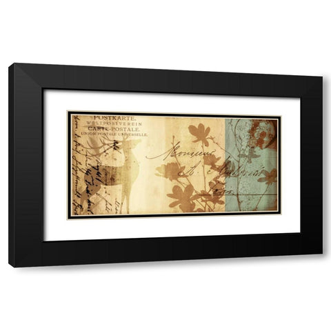 Letter I Black Modern Wood Framed Art Print with Double Matting by Leal, Fernando