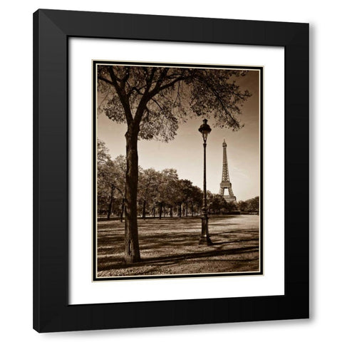 An Afternoon Stroll - Paris I Black Modern Wood Framed Art Print with Double Matting by Maihara, Jeff