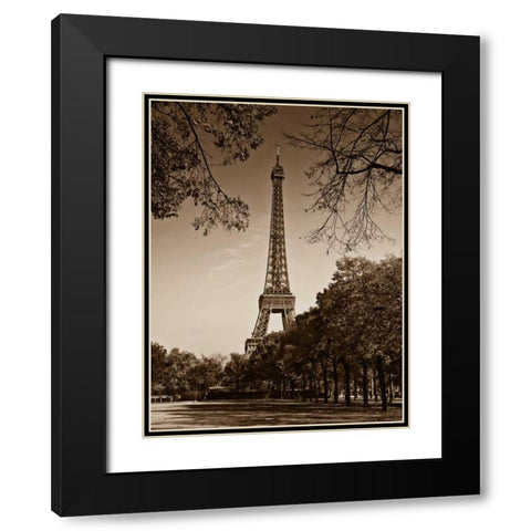 An Afternoon Stroll - Paris II Black Modern Wood Framed Art Print with Double Matting by Maihara, Jeff
