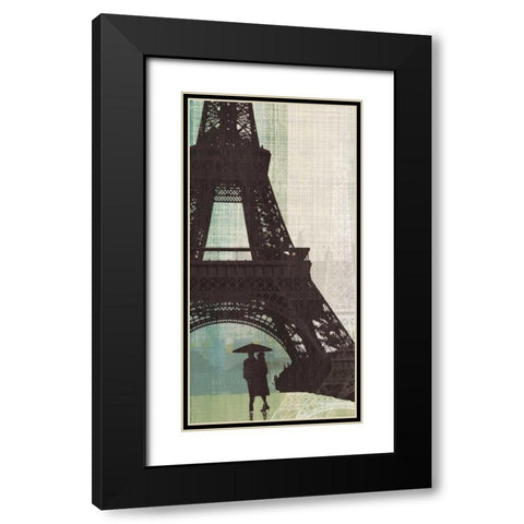 Eiffel Tower I Black Modern Wood Framed Art Print with Double Matting by Venter, Tandi